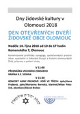 Den otevřených dveří Židovské obce Olomouc 2018