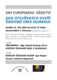 Den otevřených dveří Židovské obce Olomouc 2020